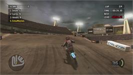 In game image of MX vs. ATV Untamed on the Microsoft Xbox 360.