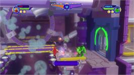 In game image of Marvel Super Hero Squad - Le Gant De L'infini on the Microsoft Xbox 360.