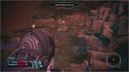 In game image of Mass Effect on the Microsoft Xbox 360.