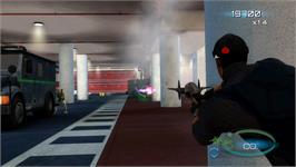 In game image of Men In Black - Alien Crisis on the Microsoft Xbox 360.