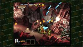 In game image of Metal Slug XX on the Microsoft Xbox 360.