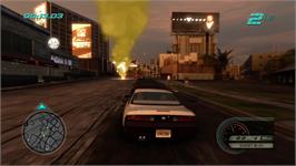 In game image of Midnight Club - Los Angeles on the Microsoft Xbox 360.