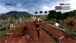 In game image of Mxgp - The Official Motocross Videogame on the Microsoft Xbox 360.