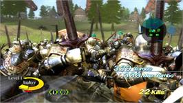 In game image of N3 - Ninety-nine Nights on the Microsoft Xbox 360.