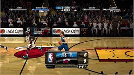 In game image of Nba Jam - On Fire Edition on the Microsoft Xbox 360.