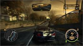 In game image of Need For Speed - Most Wanted (2005) on the Microsoft Xbox 360.