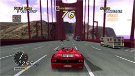 In game image of Outrun Online Arcade on the Microsoft Xbox 360.