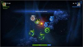 In game image of Planets Under Attack on the Microsoft Xbox 360.
