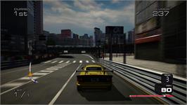 In game image of Project Gotham Racing 3 on the Microsoft Xbox 360.