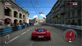 In game image of Project Gotham Racing 4 on the Microsoft Xbox 360.