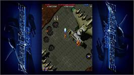In game image of Raiden Fighters Aces on the Microsoft Xbox 360.