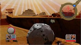 In game image of Rock Of Ages on the Microsoft Xbox 360.
