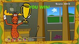In game image of Rocky And Bullwinkle on the Microsoft Xbox 360.