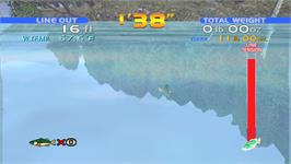 In game image of Sega Bass Fishing on the Microsoft Xbox 360.