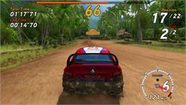 In game image of Sega Rally Online Arcade on the Microsoft Xbox 360.