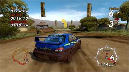 In game image of Sega Rally Revo on the Microsoft Xbox 360.