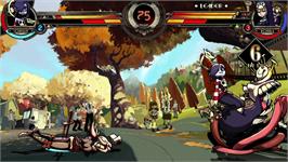 In game image of Skullgirls on the Microsoft Xbox 360.
