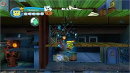 In game image of Spongebob Squarepants - Underpants Slam ! on the Microsoft Xbox 360.