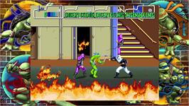 In game image of Teenage Mutant Ninja Turtles - 1989 Classic Arcade on the Microsoft Xbox 360.