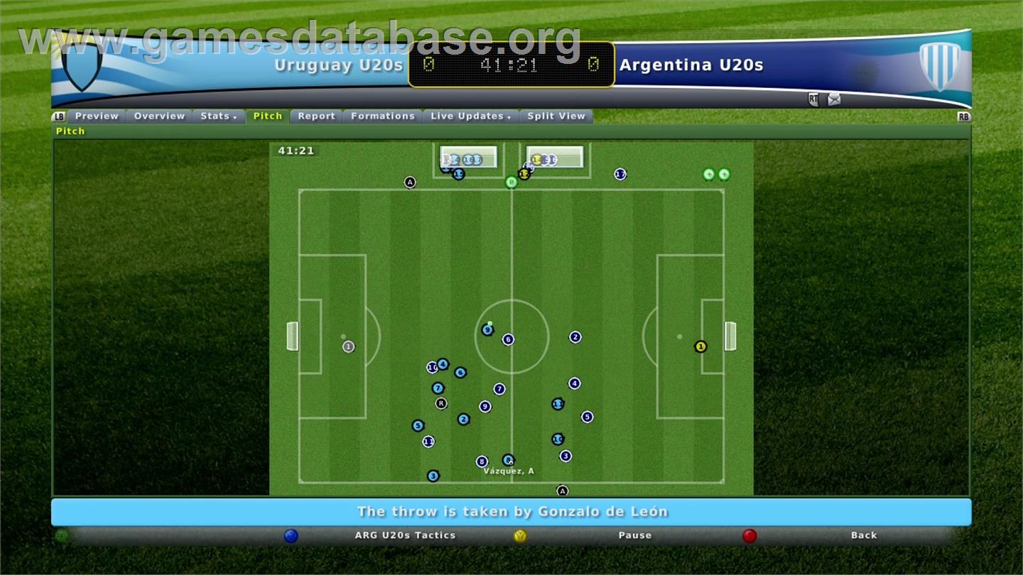 Football Manager 2007 - Microsoft Xbox 360 - Artwork - In Game