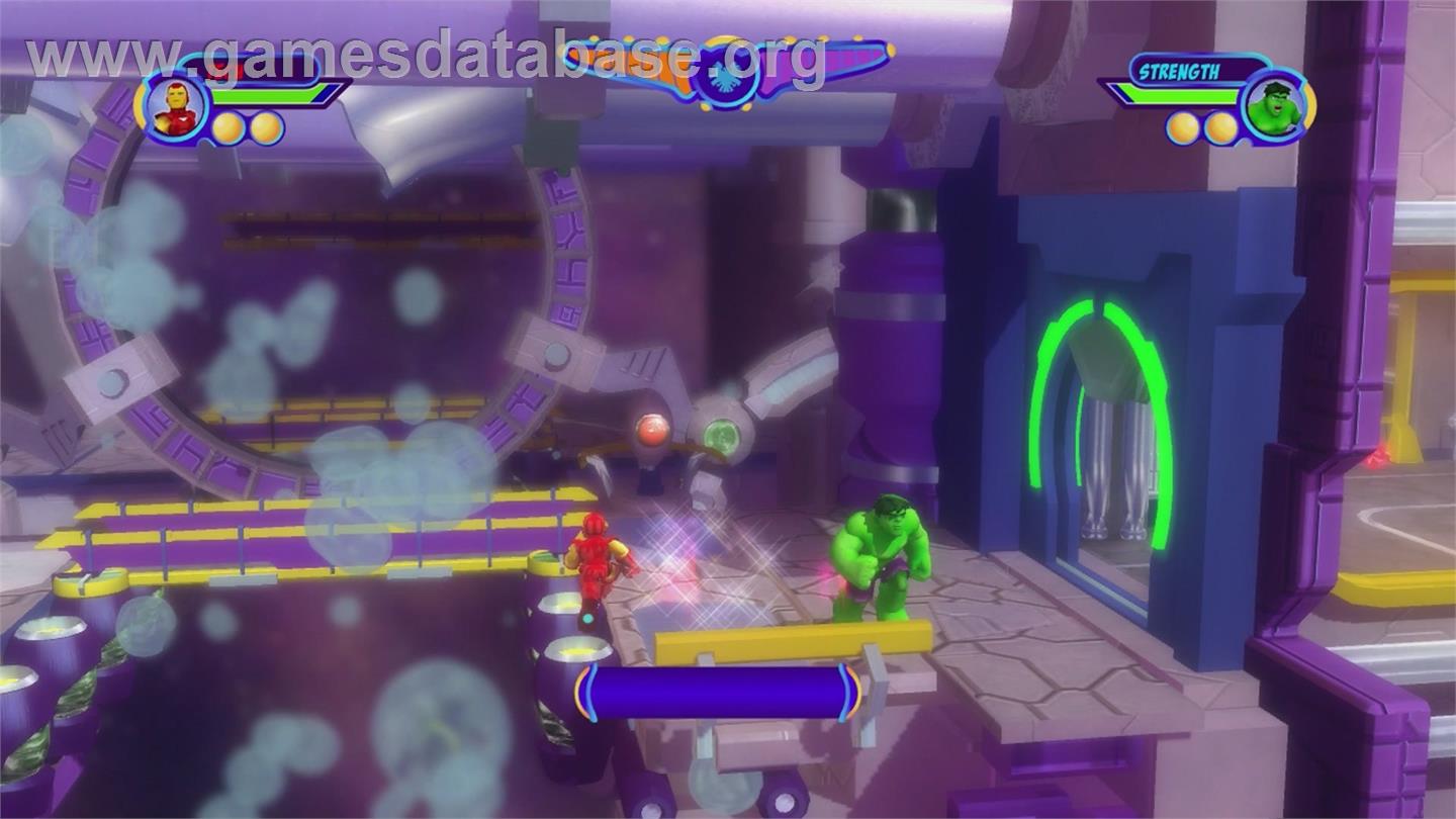 Marvel Super Hero Squad - Le Gant De L'infini - Microsoft Xbox 360 - Artwork - In Game