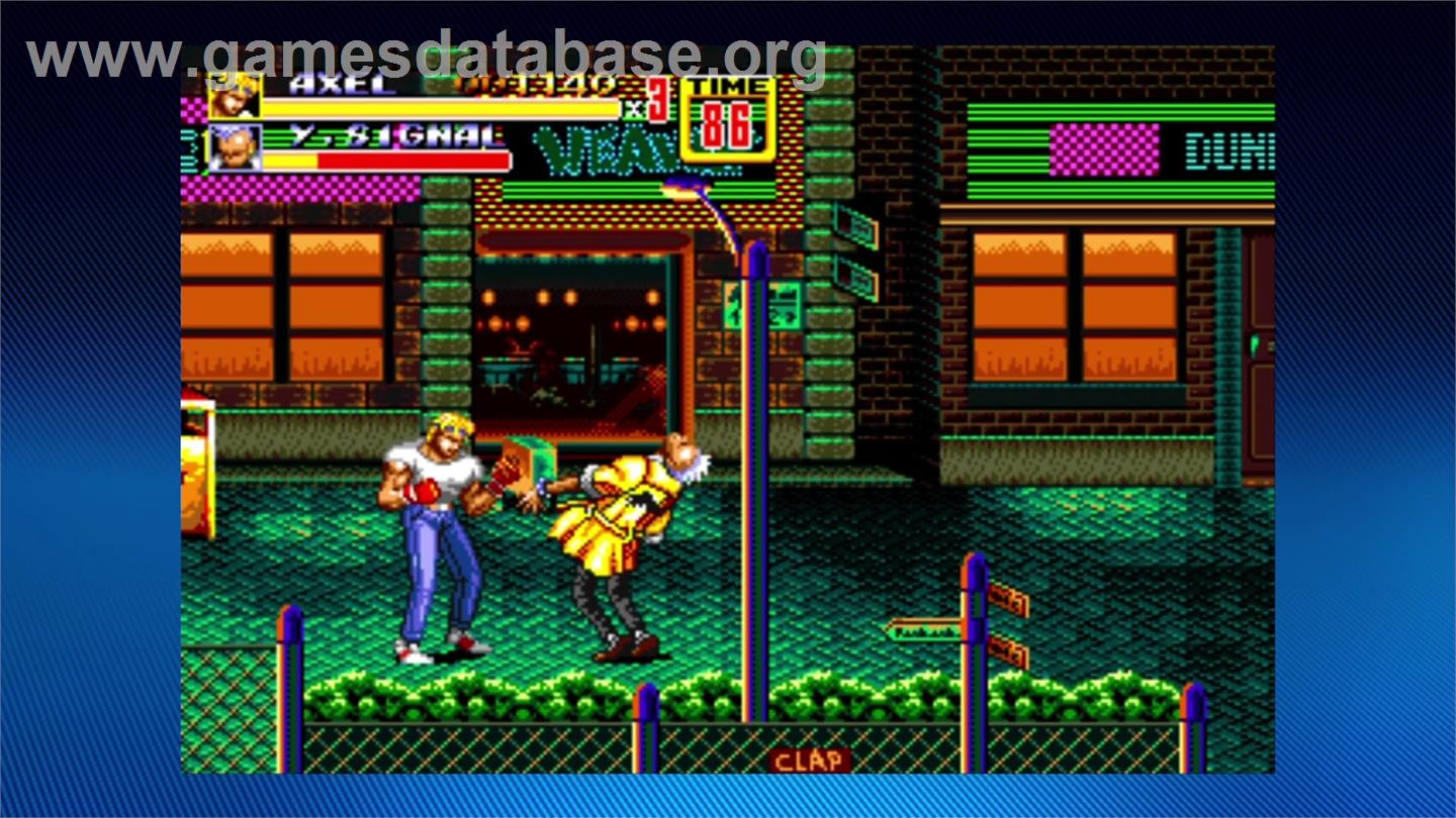 Streets Of Rage 2 - Microsoft Xbox 360 - Artwork - In Game