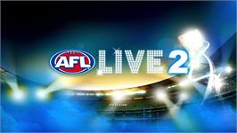 Title screen of AFL Live 2 on the Microsoft Xbox 360.