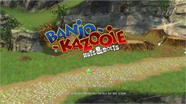 Title screen of Banjo-kazooie - Nuts And Bolts on the Microsoft Xbox 360.