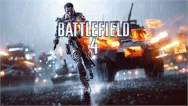 Title screen of Battlefield 4 on the Microsoft Xbox 360.