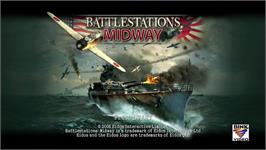Title screen of Battlestations - Midway on the Microsoft Xbox 360.