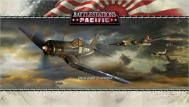 Title screen of Battlestations - Pacific on the Microsoft Xbox 360.