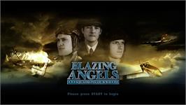 Title screen of Blazing Angels - Squadrons Of Wwii on the Microsoft Xbox 360.