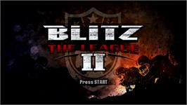 Title screen of Blitz: The League II on the Microsoft Xbox 360.