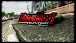 Title screen of Burnout Revenge on the Microsoft Xbox 360.