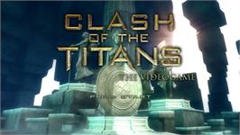 Title screen of CLASH OF THE TITANS on the Microsoft Xbox 360.