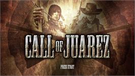 Title screen of Call of Juarez on the Microsoft Xbox 360.