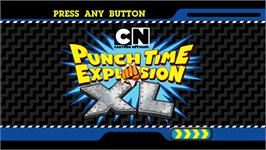 Title screen of Cartoon Network - Punch Time Explosion Xl on the Microsoft Xbox 360.