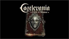 Title screen of Castlevania - Lords Of Shadow on the Microsoft Xbox 360.