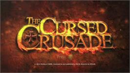 Title screen of Cursed Crusade, The on the Microsoft Xbox 360.
