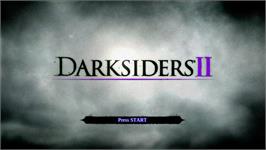 Title screen of Darksiders 2 on the Microsoft Xbox 360.