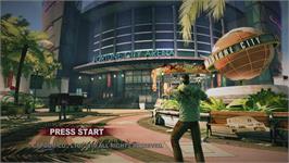 Title screen of Dead Rising 2 on the Microsoft Xbox 360.