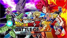 Title screen of Dragon Ball Z - Battle Of Z on the Microsoft Xbox 360.
