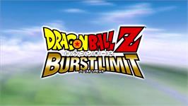 Title screen of Dragon Ball Z - Burst Limit on the Microsoft Xbox 360.