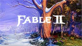 Title screen of Fable 2 on the Microsoft Xbox 360.