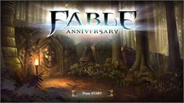 Title screen of Fable Anniversary on the Microsoft Xbox 360.