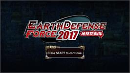 Title screen of Force De Défense Terrestre 2017 on the Microsoft Xbox 360.