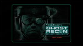 Title screen of Ghost Recon Advanced Warfighter on the Microsoft Xbox 360.