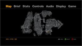 Title screen of Grand Theft Auto 4 on the Microsoft Xbox 360.