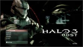 Title screen of Halo 3 - Odst on the Microsoft Xbox 360.