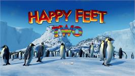 Title screen of Happy Feet Two: The Videogame on the Microsoft Xbox 360.